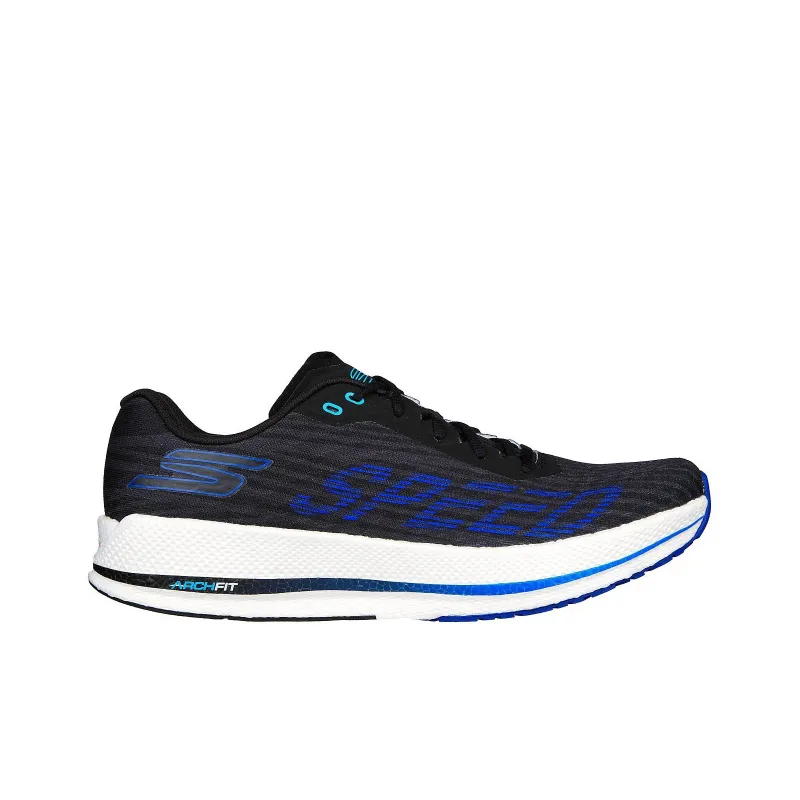 Skechers Go Run Razor 4 Durable Breathable Low-Top Casual Running Shoes Men's Black Blue-1