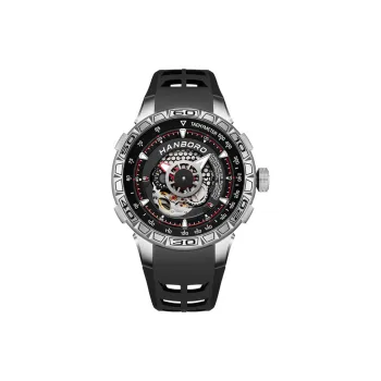 HANBORO Automatic Mechanical Movement Watch Men's Watches Black Dial HBR9205 BH