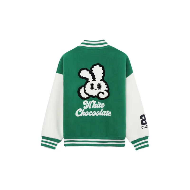 :CHOCOOLATE Bunny-motif Letterman Jacket-6