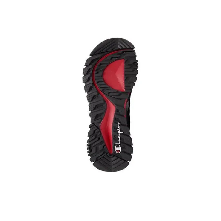 Champion Refle Cushioning Lightweight Low Top Running Shoes Men's Black Red-4