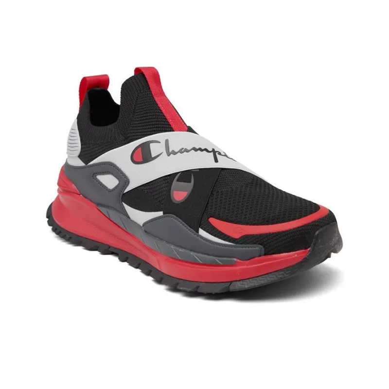 Champion Refle Cushioning Lightweight Low Top Running Shoes Men's Black Red-1