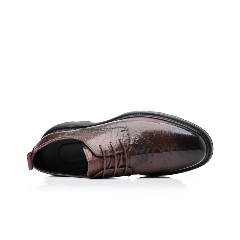 SHUPATE Dress Shoes Men Low Top Black/Brown-2