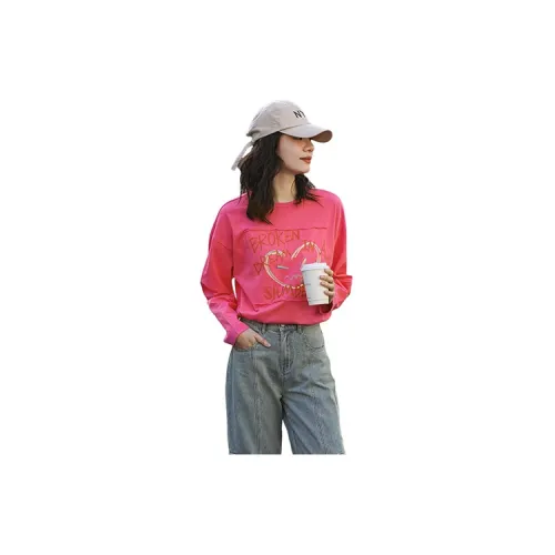 Dme T-Shirts Women's Rose Red