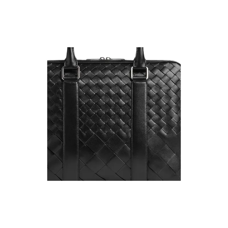 Bottega Veneta Slim Intrecciato Briefcase-3