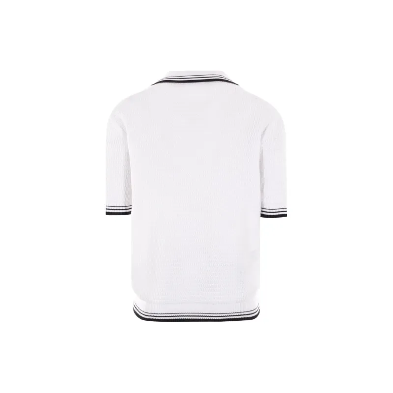 PRADA SS24 Polo Shirt Men's White-1