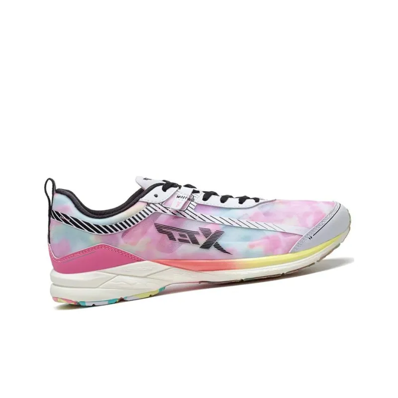 XTEP Race 160 Breathable Moisture Wicking Coverage Quick Dry Low Top Running Shoes Women's White Pink Green-2