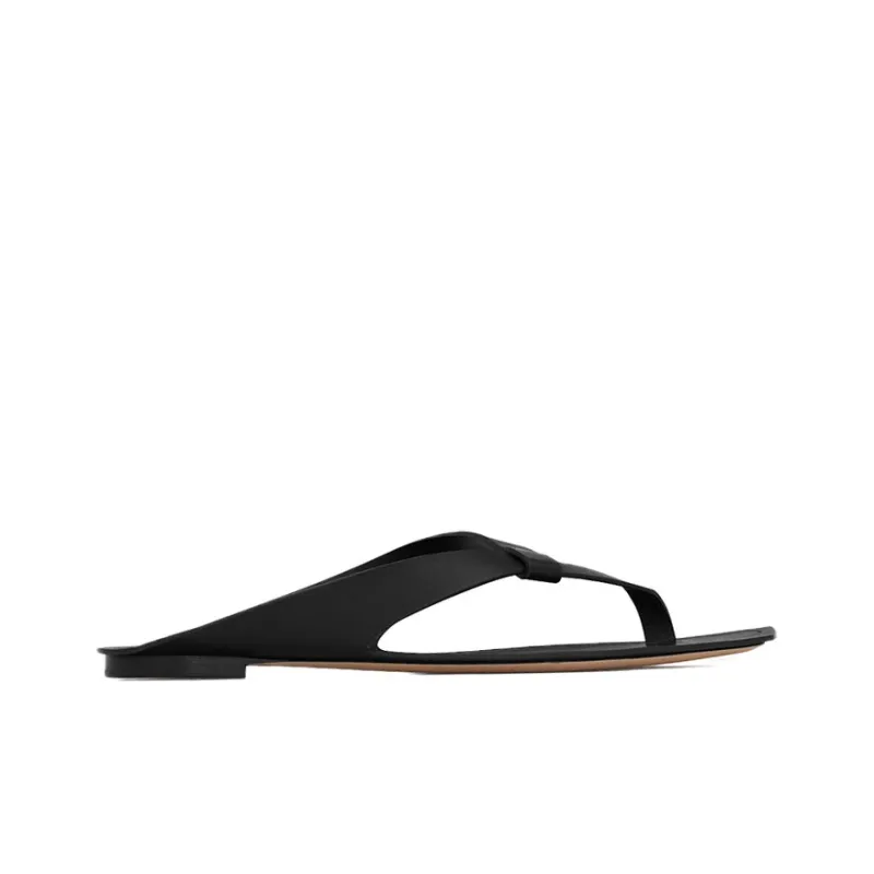 SAINT LAURENT Odor-Resistant Flip Flops Men's Black-1