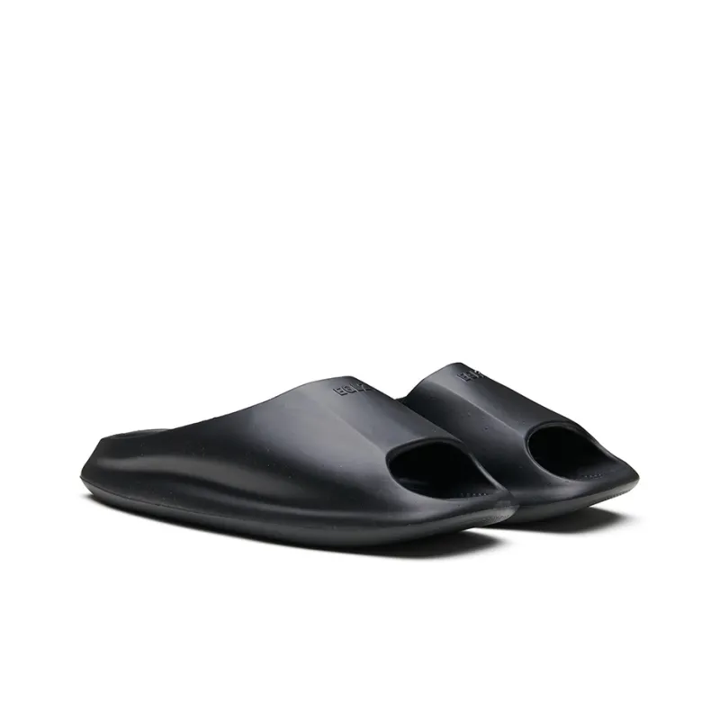 EQLZ EQUALIZER Quiet Abrasion Resistant Slide Slippers Unisex Ghost Black-2