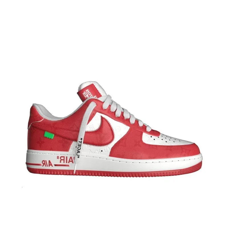 Nike X LOUIS VUITTON Lv Air Force 1 Low 'Red White'-1