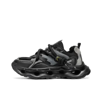 BOIGEMES Low Top Chunky Sneakers Men's Black
