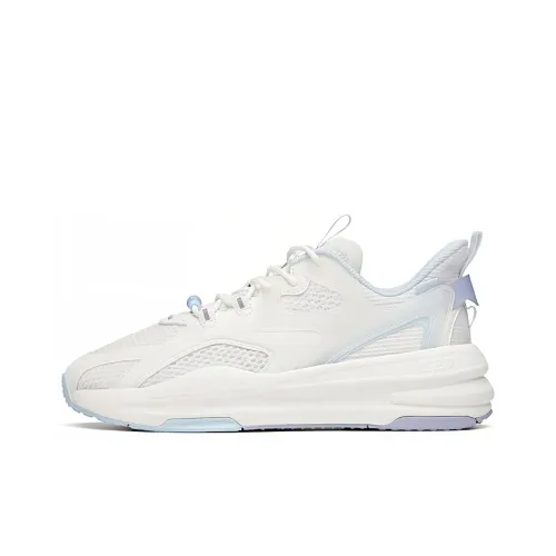 ANTA Life Collection Running Shoes Women's Low-Top Ivory White/Purple/Light Sky Blue