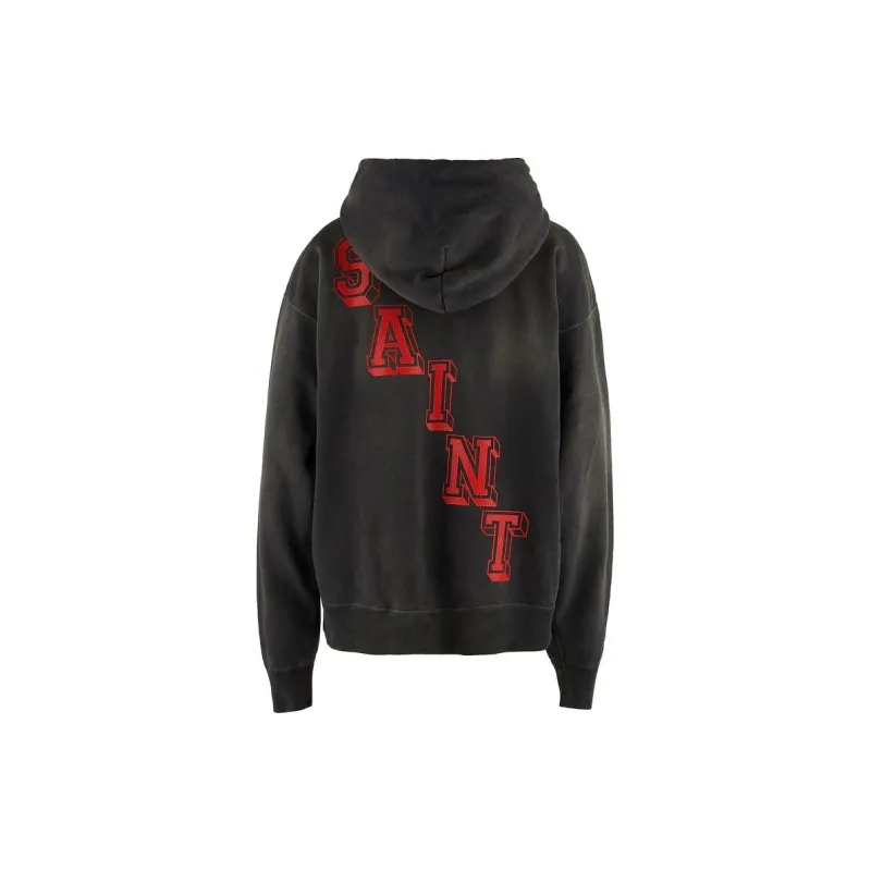 SAINT Mxxxxxx Graphic print Cotton Hoodie-1
