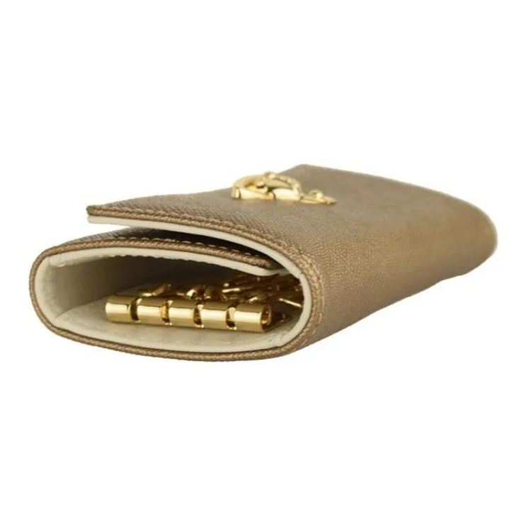 Vivienne Westwood Leather Key Pouch Unisex Gold-3