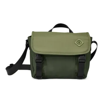 Skechers Fabric Messenger Bag, Shoulder Bag, Crossbody Bag Unisex Kambaba Jasper Green