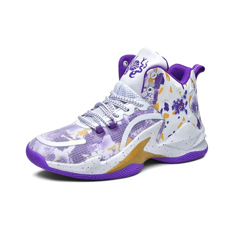 GQWE Durable Breathable Lightweight High-Top Basketball Shoes Unisex-3