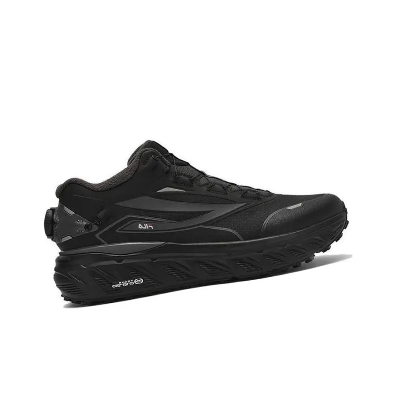 FILA BOA EXPLORER Cushioning Wear Resistant Low Top Outdoor Shoes Men's Black-1