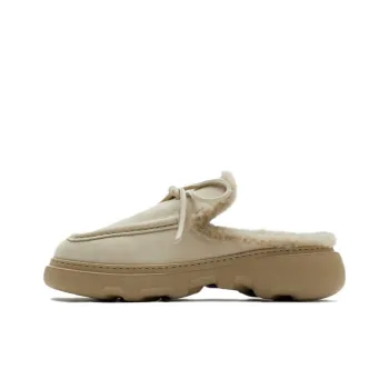 Burberry Logo-charm Suede Mules