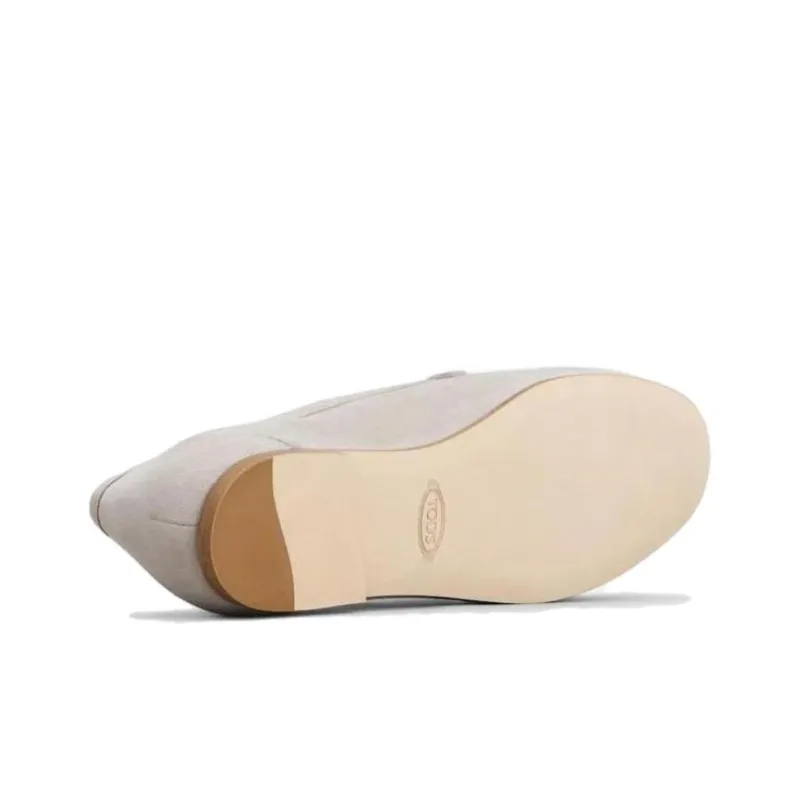 TOD'S Flat Suede Loafers-4