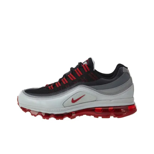 Nike Air Max 24-7 Black Varsity Red-Dark Charcoal-Cool Grey Women's