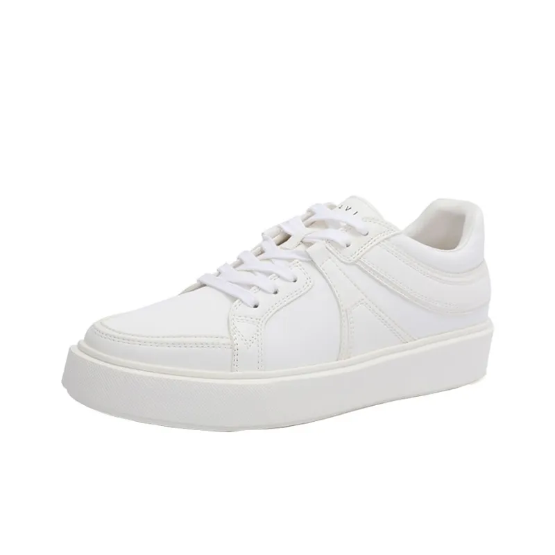 DAVID NAMAN Low Top Skateboard Shoes Men's White-2