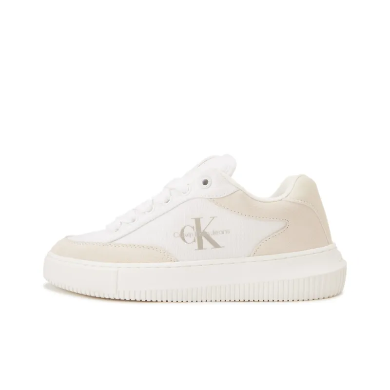 CALVIN KLEIN Low Top Skateboard Shoes Women's White Pink-0