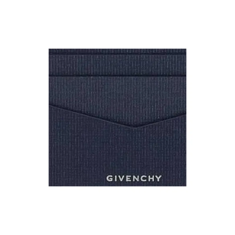 GIVENCHY 4G Calfskin Card Holder Men's Blue-2