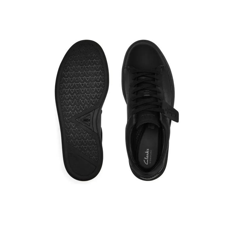 Clarks Slip Resistant Low Top Skateboard Shoes Men's Black-2