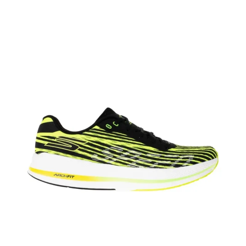 Skechers Go Run Razor 4 Anti Slip Wear Resistant Low Top Running Shoes Men's Black Yellow-1