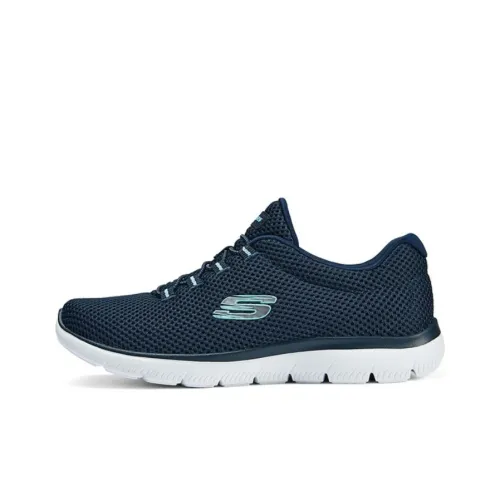 Skechers Cushioning Anti Slip And Wear Resistant Low Top NVGY pentru Women's Blue