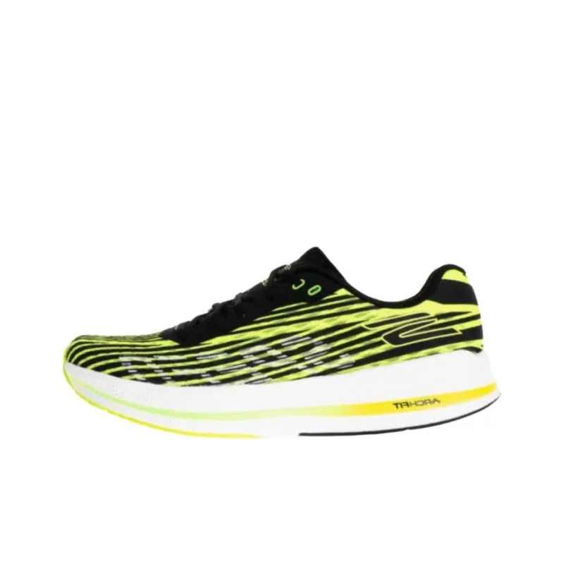 Skechers Go Run Razor 4 Anti Slip Wear Resistant Low Top Running Shoes Men's Black Yellow-0