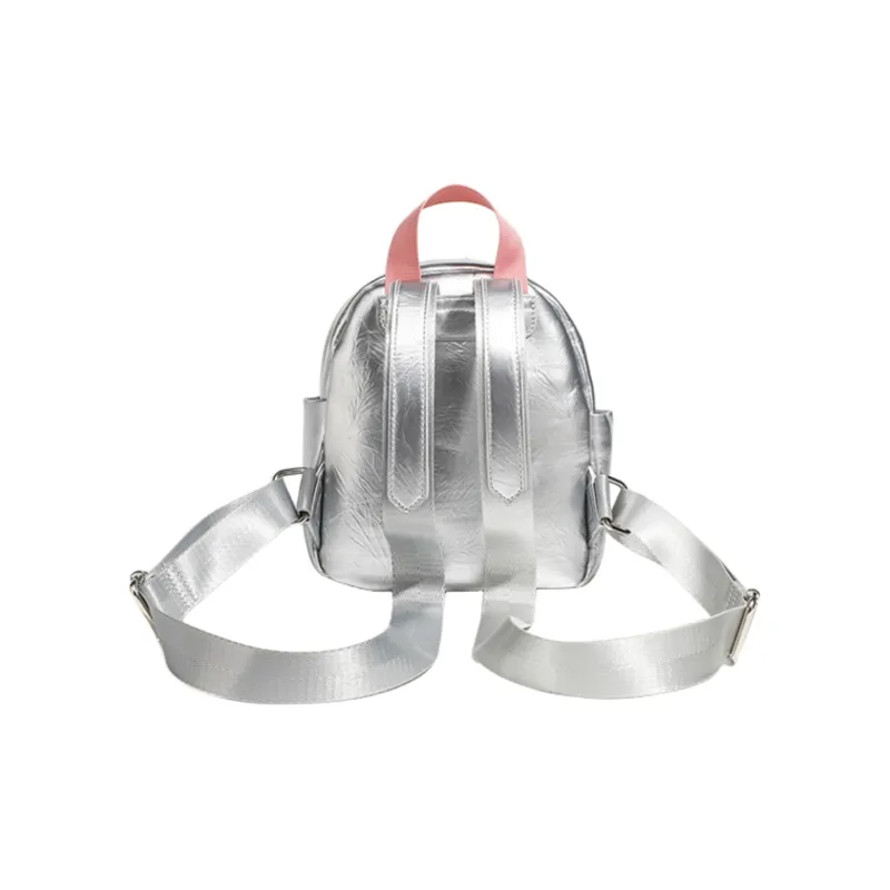 Worm's Home PU Backpack Regular Women's Silver-2