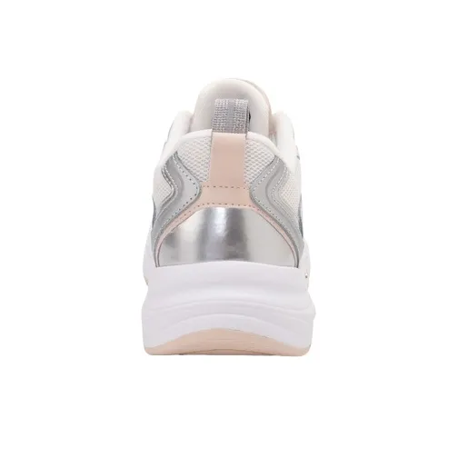 CKJ CALVIN KLEIN JEANS Low Top Chunky Sneakers Women's White Pink-3
