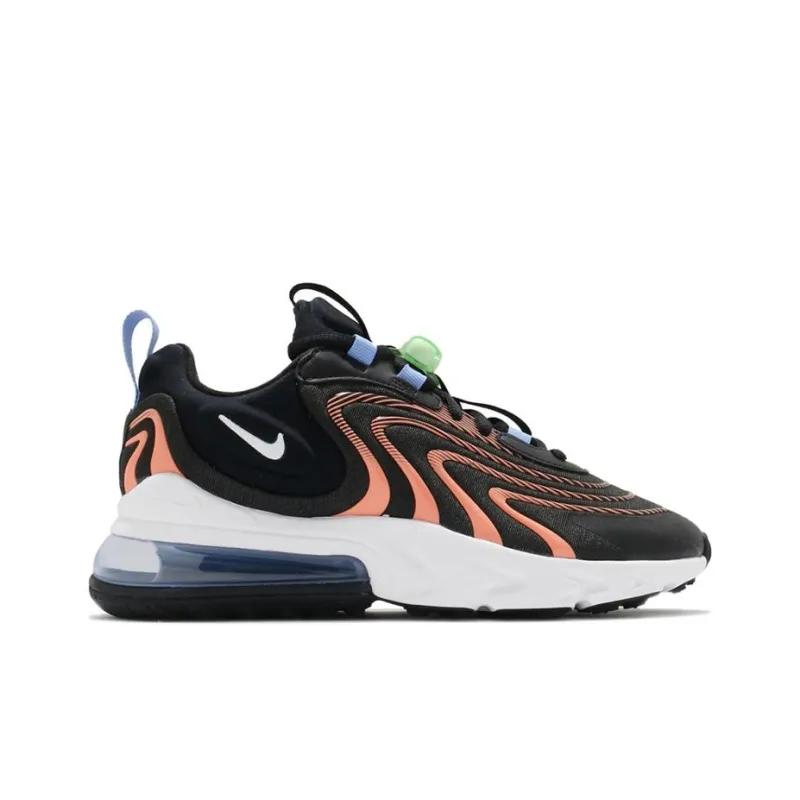 Nike Air Max 270 React Eng Black Orange Women's-1