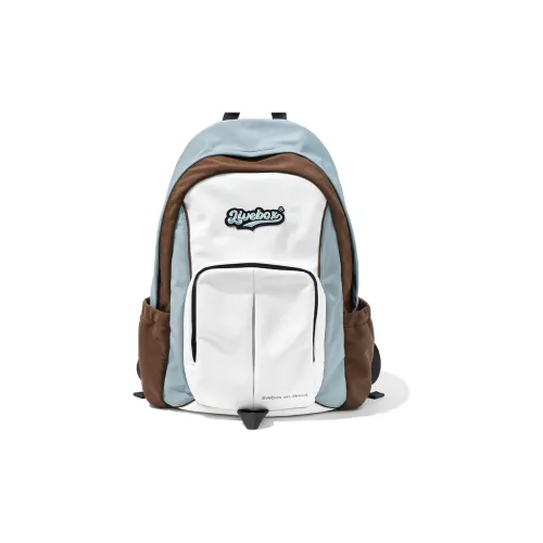 LIVEBOX EN DIRECT Nylon Travel Backpack Large Size Unisex Blue/Black/Gray Blue