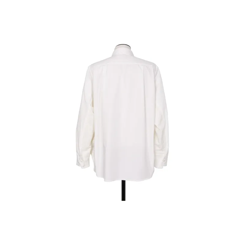 Sacai Buttoned Long Sleeved Poplin Shirt-1