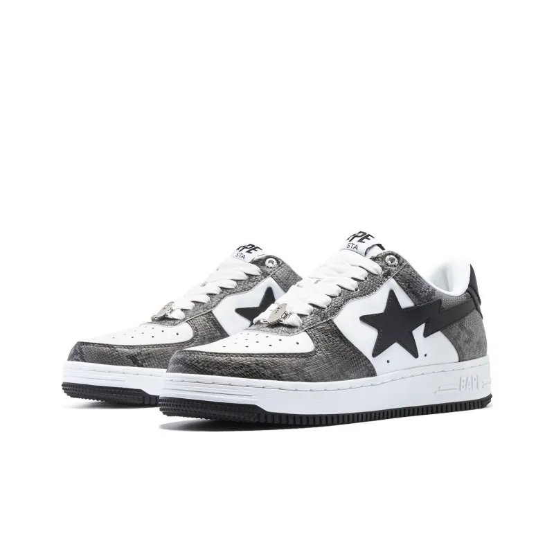 A BATHING APE Sta Black Snakeskin-2