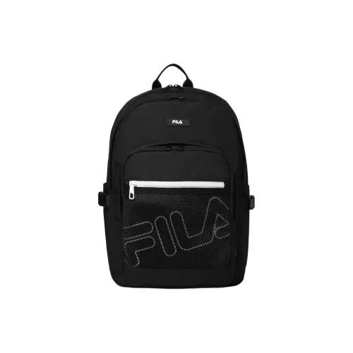 FILA Polyester Handheld Backpack Unisex Black