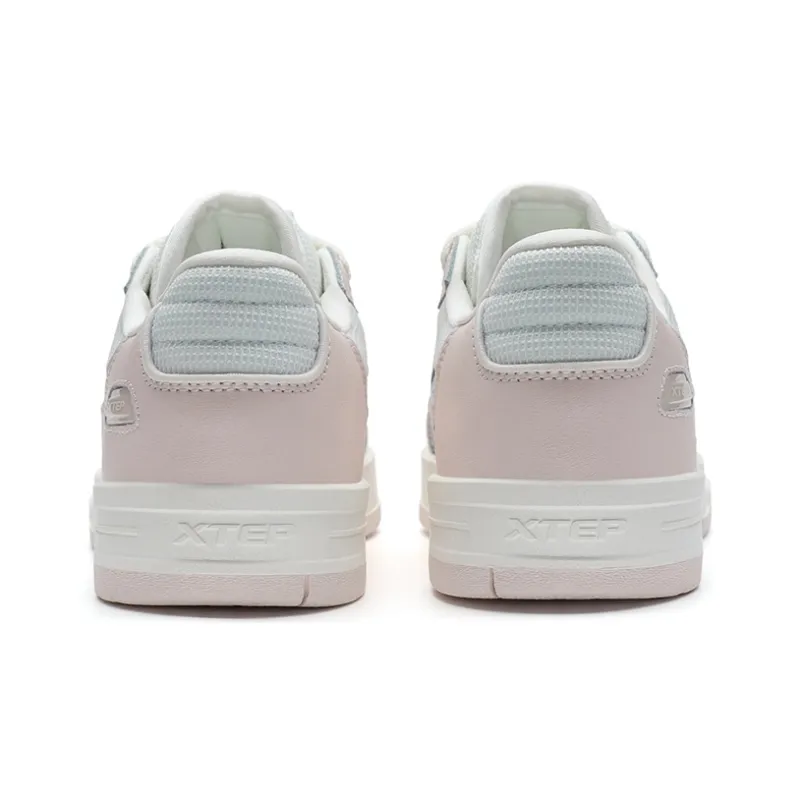 XTEP MAXX1.0 Skateboard Shoes Women's Low Top Pure Pink/Sail White-3