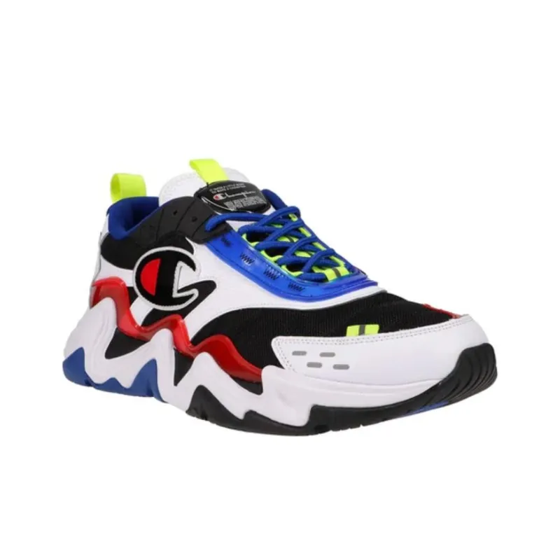 Champion Hyper C Flood Cushioning Wear-Resistant Low-Top Casual Shoes Men's Red Blue-2