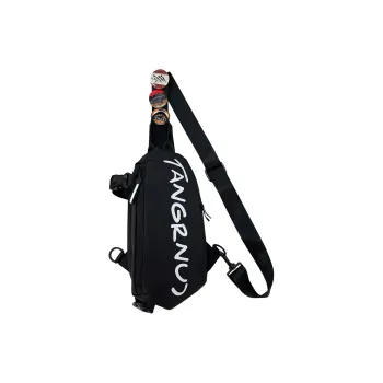 BAODIDAISHU Nylon Fabric Shoulder Bag, Crossbody Bag, Sling Bag Regular Unisex Black/White