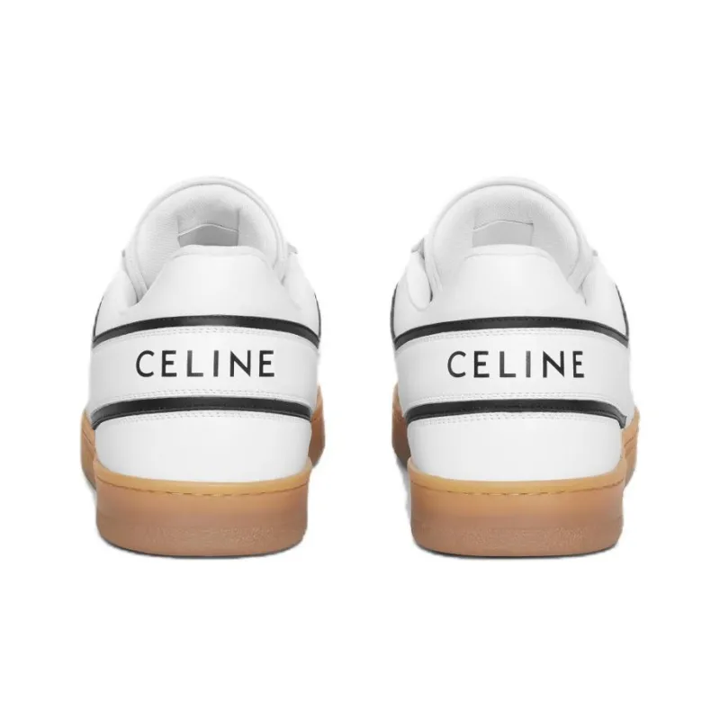 CELINE Trainer Low Top Skateboard Shoes Men's White-3