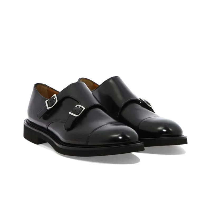 DOUCAL'S Double Buckle Shoes-3