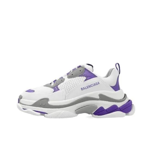 Balenciaga Women's Triple S Sneaker 'White Purple'