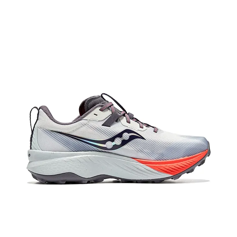 Saucony ENDORPHIN EDGE Coffee Ride Low Top Running Shoes Men's Gray Red-1