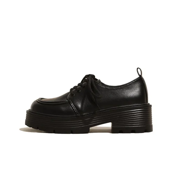 SHUXI Loafers Women's Black-1