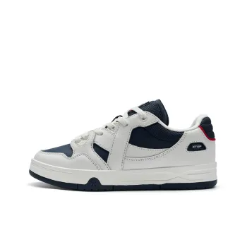 XTEP MAXX1.0 Skateboard Shoes Women's Low Top Sail White/Indigo