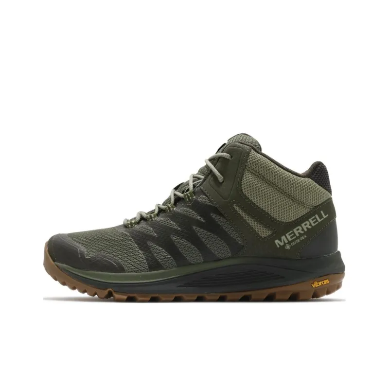 MERRELL Nova 2 Anti-Slip Wear-Resistant High-Top Outdoor Shoes Men's Green-0