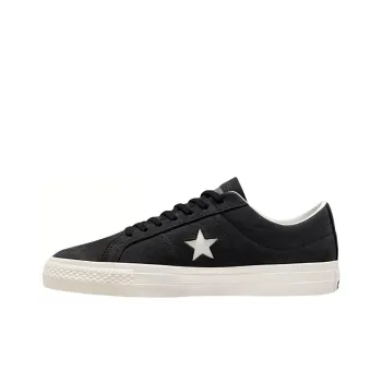 Converse One Star Anti Slip And Wear Resistant Lightweight Low Top Skateboard Shoes Unisex Black