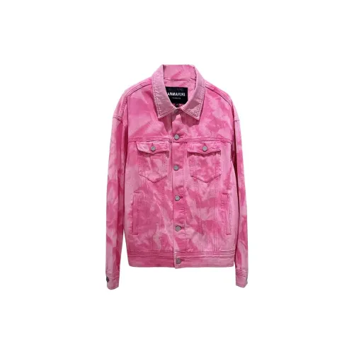 ANNAKIKI Denim Jackets Women's Rose Red