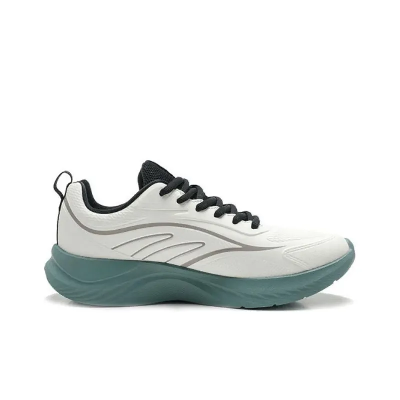 QIAODAN Cushioning Low Top Running Shoes Men's Green White-1